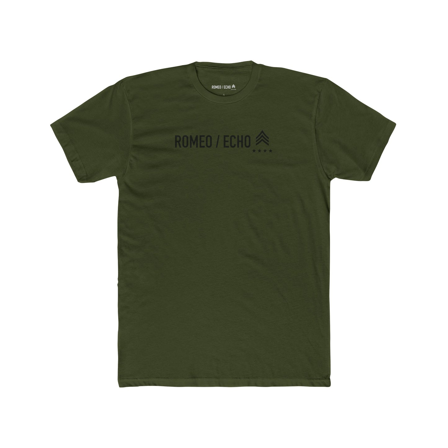 Romeo Echo Men's Cotton Crew Tee - Army Green