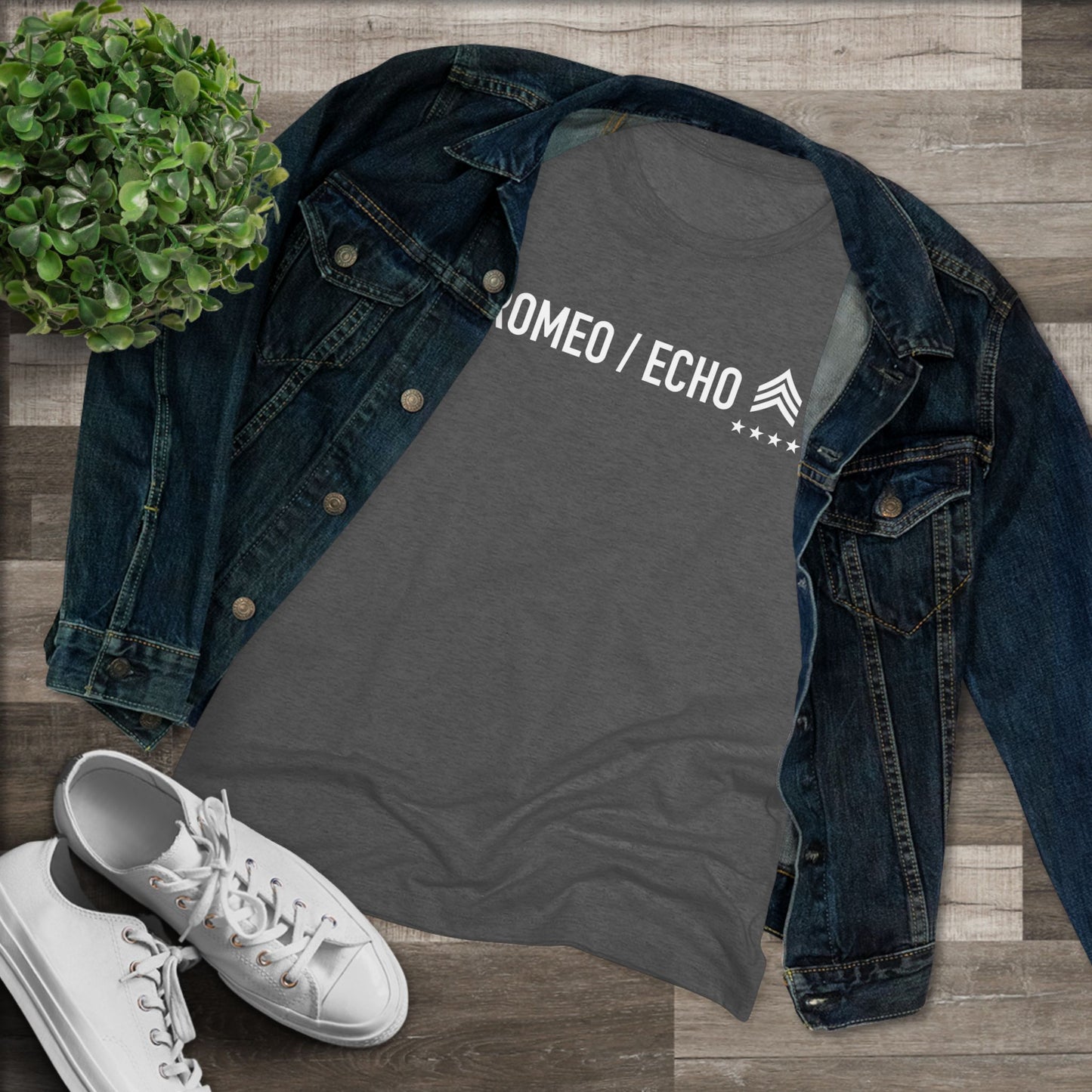 Romeo Echo Women's Triblend Tee - Vintage Black