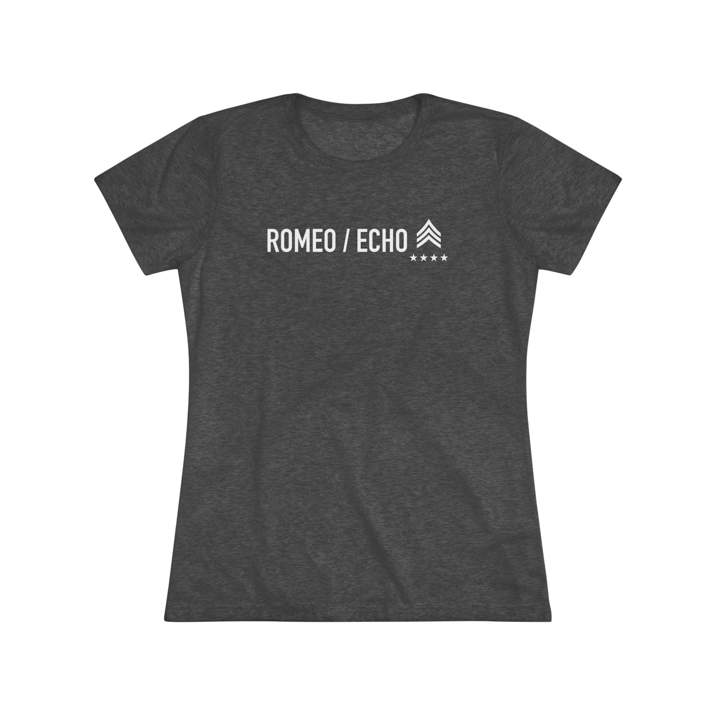 Romeo Echo Women's Triblend Tee - Vintage Black