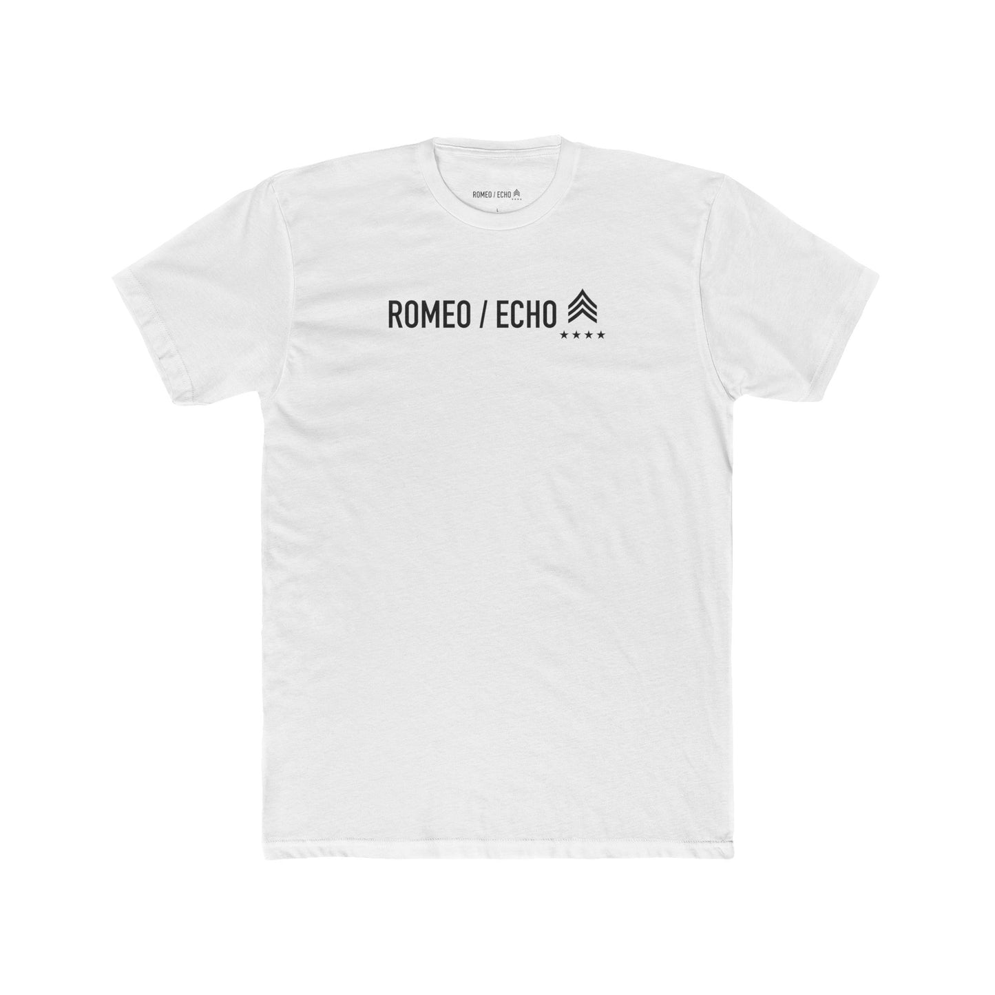 Romeo Echo Men's Cotton Crew Tee - White